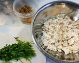 豆苗とザーサイの白和え作り方2写真