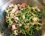 豆苗と豚ロースのごま和え作り方4写真