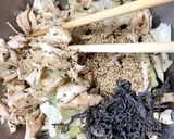 キャベツと蒸し鶏の塩昆布和え作り方3写真