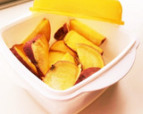 10分以下で完成★さつまいもの甘味噌炒め作り方1写真