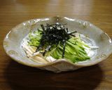 山芋ときゅうりのわさび醤油和え作り方1写真