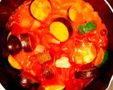 トマト缶で簡単♡蛸と夏野菜のトマト煮込み作り方3写真