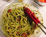 手作りジェノベーゼ 冷製パスタ作り方8写真
