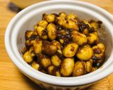 ぶどう豆（大豆の甘煮〜れんこん粉で）作り方3写真