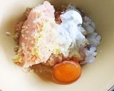蓮根と鶏挽肉の挟み焼き！おまけにつくね！作り方2写真