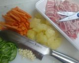うどん と パイナップル の ミーゴレン作り方1写真