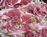 土鍋で手軽に陶板焼き～モヤシと豚肉作り方2写真