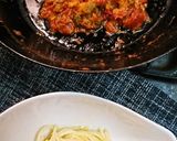 さば燻製缶トマトパスタ作り方5写真