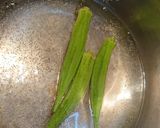 オクラと鶏皮の和えたの。作り方2写真