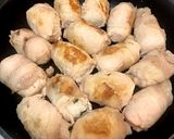 肉巻きおにぎり☆しそゴマチーズ入り作り方4写真