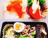 さばの塩焼き弁当作り方1写真