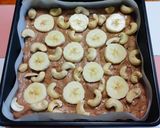バナナとカシューナッツのココアケーキ作り方8写真