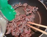 切り落とし牛肉で、ネギポン酢作り方2写真