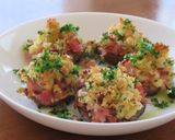 椎茸のベーコンとチーズのパン粉焼き作り方5写真