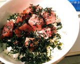 マグロぶつ切り丼作り方1写真