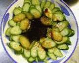 中国黒酢でさっぱり、たっぷりキュウリの豚しゃぶ__Boiled and Cool Pork&Japanese Cucumber with Chinese Vinegar Sauce作り方2写真