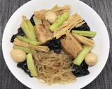 糖質☆乾燥こんにゃくパスタで中華湯葉炒め作り方20写真