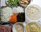 食感を楽しむ⭐もち麦入り中華風スープ作り方1写真