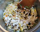 食感を楽しむ⭐もち麦入り中華風スープ作り方4写真