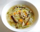 食感を楽しむ⭐もち麦入り中華風スープ作り方10写真