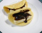 簡単！白いオムレット☆チョコバナナ作り方9写真