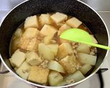 おいもとろける*鶏ひき肉と厚揚げの煮物*作り方11写真