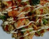 冷凍野菜でふわ卵スイートチリソースかけ作り方11写真