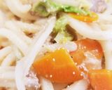 明太子焼きうどん作り方8写真