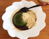 抹茶水信玄餅風寒天ゼリー作り方6写真