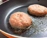 冷めても肉汁溢れる！フライパンハンバーグ作り方18写真