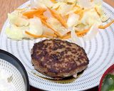 冷めても肉汁溢れる！フライパンハンバーグ作り方22写真