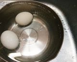 ゆで卵のアンチョビ風味ソース作り方1写真