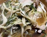 舞茸と豚肉のあったかおうどん作り方6写真
