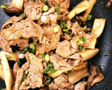 豚薄切り肉とエリンギの生姜焼き作り方4写真
