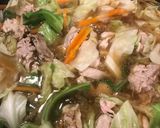 肉と野菜たっぷり！簡単ラーメン作り方2写真