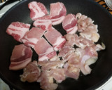豚肉と鶏肉のすだち塩ネギ焼き作り方3写真