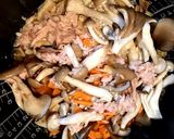 シーチキンとたっぷりきのこの炊き込みご飯作り方4写真