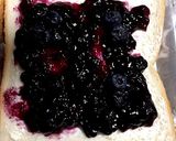 ブルーベリー＆クリームチーズサンドイッチ作り方2写真