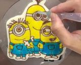 ツヤツヤ♡ミニオンチョコプレート作り方10写真
