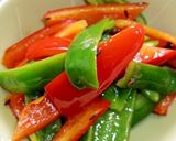 カレーに！ピーマンとパプリカのクミン炒め作り方6写真