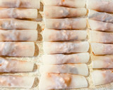 ♪餃子の皮で節約/辛旨キムチーズ巻き揚げ作り方6写真