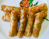 ♪餃子の皮で節約/辛旨キムチーズ巻き揚げ作り方7写真