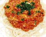 男のパスタ！トマトが主役のミートソース作り方29写真