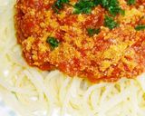 男のパスタ！トマトが主役のミートソース作り方30写真