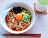 冷やしアボカド納豆うどん♡作り方7写真