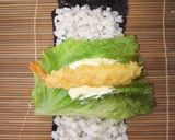 100%押し麦の大麦えびフライ巻き寿司作り方17写真