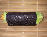 100%押し麦の大麦えびフライ巻き寿司作り方18写真