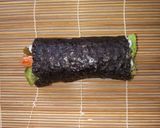 100%押し麦の大麦えびフライ巻き寿司作り方15写真