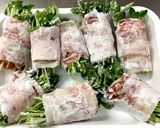 ☆豆苗の豚肉巻き作り方4写真