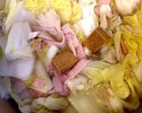 白菜と舞茸ベーコンのミルクスープ♪作り方4写真